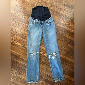 Abercrombie straight leg maternity jeans
